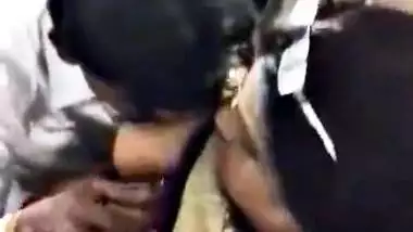 Super hot kerala aunty huge boobs getting sucked in train’s washroom by horny uncle