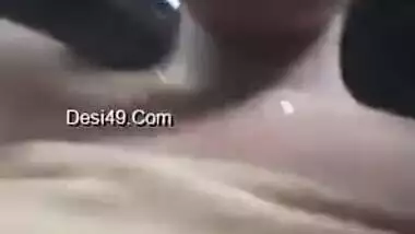 Lover watches and XXX records his village Desi GF taking a shower