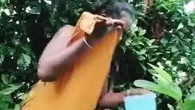 Young Desi girl has her first time XXX outdoor washing on camera