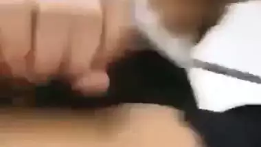 A beautiful girl sucks a rich guy’s hard dick in Nepali sex