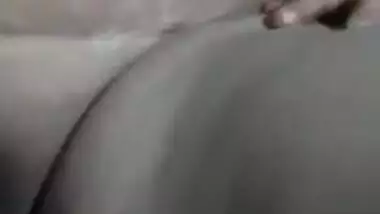 Fat naked bitch lets horny hubby finger her XXX pussy in MMS movie