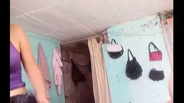 Big boobs maid red hot bending down cleavage show