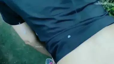 Big Ass Girlfriend Fucked In The Bushes By Horny Lover