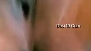 It is a close-up video of the Desi man filming wife's vagina