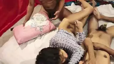 Bengali Two boys we cum inside her pussy, natural big boobs Indian xxx porn