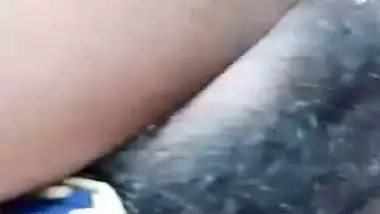 Tamil sex of a man pounding a hairy cunt in an open area