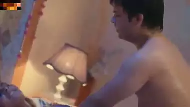 Indian beautiful milf stepmom seduced by neighbour stepson infront of step father massage her big tits and fucked doggy style anal creampie real Hindi