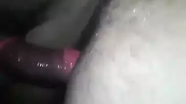 XXX sized penis nails Desi girl's pussy close-up in first-person MMS