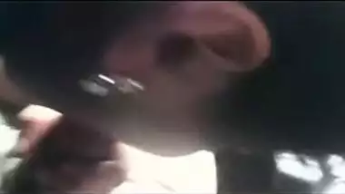 Mysore bhabhi convinced for outdoor blowjob in car by hubby!