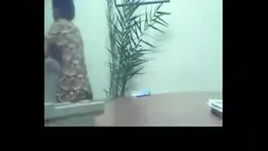 Hardcore office sex with boss on table for promotion & money