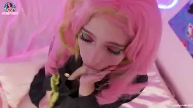 Demon Slayer Mitsuri Kanroji enjoy cock in her holes and get huge facial