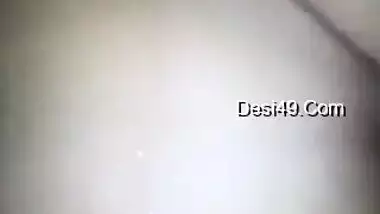 Cute Desi wife takes a bath and XXX plays with pussy in the water