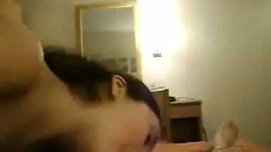 Beautiful bhbai sucking husband cock