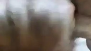 Young XXX girl languidly sucks Desi guy off on camera close-up MMS