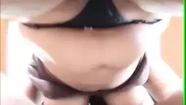 Busty Indian aunty sucking dick of neighbor guy