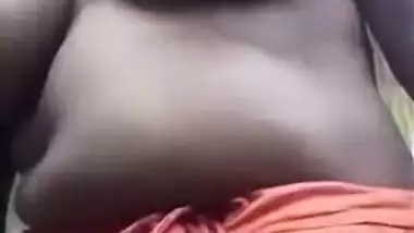 Desi takes outdoor shower and gets dressed in outdoor XXX self-tape