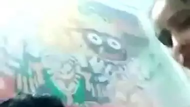 Desi village lover sucking boob