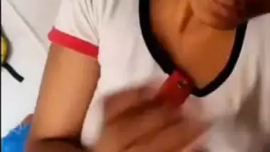 Cute Desi wench sucks and oils XXX dick before taking it into pussy