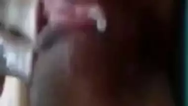 Super-horny Indian girl uses different things as a source of porn bliss