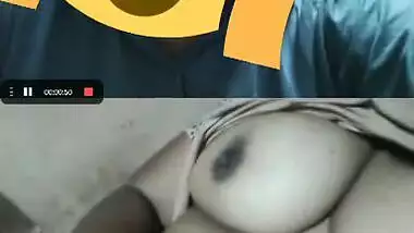 Today Exclusive- Desi Bhabhi Showing Her Boobs To Lover On Video Call Part 2