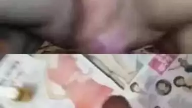 Desi woman with skinny body and boyfriend wank together with sex toys