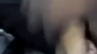 Horny Indian female un green helps man relax touching her XXX boobs