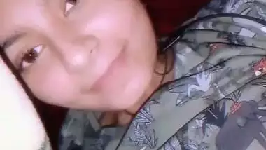 Smiling girl naked Indian fingering pussy