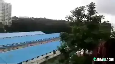 My new red dress for flashing outdoor in public, Desi mms full sex video