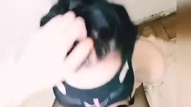 Nasty Brunette Sucks Sloppy & Drowns / Lesbian Strapon / Hardcore Blowjob With Julyluane