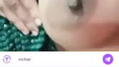 Stripchat girl Trisha playing with naked boobs