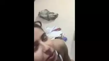 Indian blue film of a teen giving a nice blowjob and getting cum on face