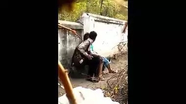 Nice-looking legal age teenager hotty enjoys outdoor sex with her lover