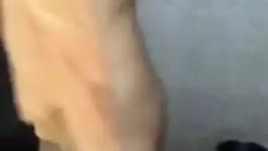 Desi wife nude bathing and hubby recording with clear Hindi Conversation
