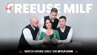 Mylf - Horny Milf Caught Two Lovers Having Sex Decided To Join Them For A Hardcore Threesome