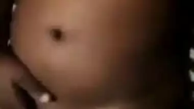 Indian female reveals natural XXX boobs and slowly masturbates