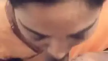 Religious aunt records her blowjob MMS sucking a dick