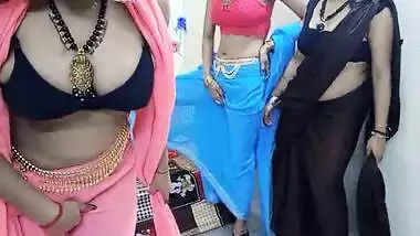 Three Desi Hot Bhabhi Shaking Boobs On Cam