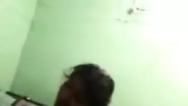 Insistent Indian man coaxes wife to flash boobs for his porn film