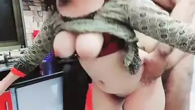 Indian Stepson Drinking Milk Of Stepmom,s Big Tits Than Fuck Her In Big Ass With Clear Hindi Audio