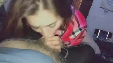 Cute and innocent looking native teen sucks down daddy like a good girl