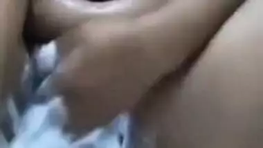 Desi diva with big XXX boobs soaps up and masturbates shaved twat