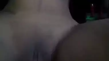 Slim Desi college girl shows bald XXX pussy and tits with big nipples
