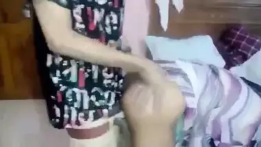 Desi college girl sucks cock and takes it from behind into XXX slit