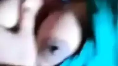 Bengali Boudi showing her tits on video call