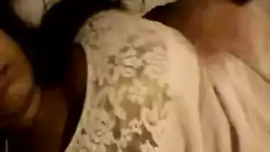 Tired Desi girl wants to sleep but boyfriend is keen to film porn video