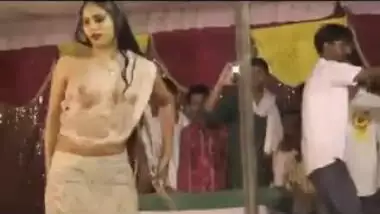 Indian dancer on stage showing boobs and pussy
