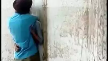 Indian cutie caught kissed by lover outdoor in hot Desi mms video