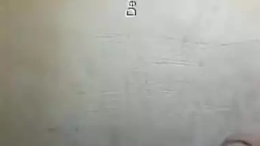 Young Desi chick goes in bathroom to worship natural XXX knockers